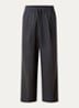 Wide fit broek met steekzakken - Donkergrijs