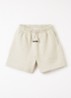 Wide fit korte joggingbroek met logoprint - Lindegroen