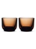 Pirch espresso glas set van 2 - Bruin