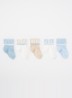 Sokken met logoprint in 5-pack - Blauw