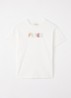 T-shirt met logoborduring - Wit