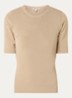Alya fijngebreide top - Beige