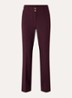Lonni high waist tapered fit pantalon met steekzakken - Aubergine