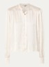 Marion blouse van satijn met ballonmouw - Beige