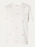 Merve T-shirt met strass - Gebroken wit