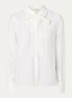 Myra blouse met opengewerkt dessin en sjaalkraag - Wit