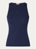 Odega tanktop met logoborduring - Donkerblauw