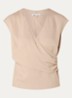 Olli top met V-hals - Beige