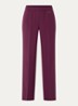 Paloma high waist straight fit pantalon met steekzakken - Bordeauxrood