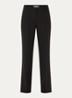 Peggi high waist wide fit pantalon met opgestikte zakken - Zwart