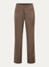 Pomeline high waist straight fit pantalon van satijn - Bruin