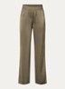 Pomeline high waist straight fit pantalon van satijn - Groen