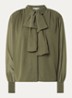 Poppy blouse met sjaalkraag - Bronsgroen