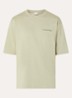 Boxy T-shirt met logo - Lindegroen