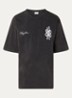 Film Strip T-shirt met logo- en backprint - Zwart