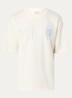 Film Strip T-shirt met logo- en backprint - Gebroken wit