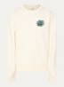 Gowtu sweater van  katoen met logo - Creme