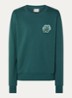 Gowtu sweater van  katoen met logo - Donkergroen