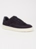 Mondo Stack sneaker van suède - Donkerblauw