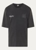 T-shirt met logo- en backprint - Antraciet