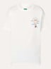 Aeronautique T-shirt met logo- en backprint - Wit
