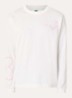 Blossom longsleeve met logo - Wit
