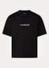 Box T-shirt met logoprint - Zwart