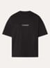Box T-shirt met logoprint - Zwart