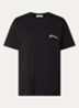 Signature T-shirt met logoborduring - Zwart