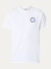 Nova T-shirt van  katoen met logo- en backprint - Wit