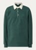Regular fit polo met logo - Donkergroen