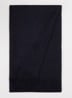 Sjaal met franjes 200 x 35 cm - Donkerblauw
