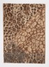 Sjaal met panterprint 185 x 35 cm - Bruin