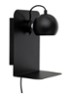 Ball wandlamp 30 cm - Zwart