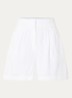 Ariette high waist straight fit korte broek - Gebroken wit