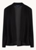 Josie openvallend vest met stretch - Zwart