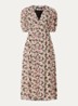 Molly midi jurk met bloemenprint - Roze