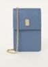 1927 Mini Vertical crossbodytas van leer - Blauw