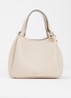 Nuvola Mini handtas van leer - Beige