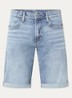 Mosa straight fit korte broek van denim - Indigo