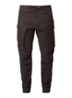 Rovic tapered fit cargobroek met klepzakken - Donkergrijs
