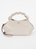 Bou Small handtas van leer met afneembare schouderriem - Donkerbeige