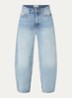 High waist loose fit jeans met steekzakken - Indigo