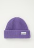 Muts in wolblend met logo - Violet