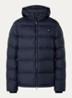Active Cloud puffer jack met afneembare capuchon en ritszakken - Donkerblauw