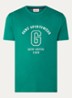 College G T-shirt met logoprint - Donkergroen
