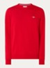 Fijngebreide pullover met logo - Rood