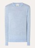 Fijngebreide pullover van merino wol - Lichtblauw