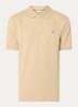 Regular fit polo van piqué katoen met logo - Beige