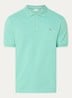 Regular fit polo van piqué katoen met logo - Turquoise